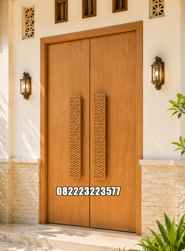 Pintu Jati Jepara Lepas Mata Grade A Perhutani